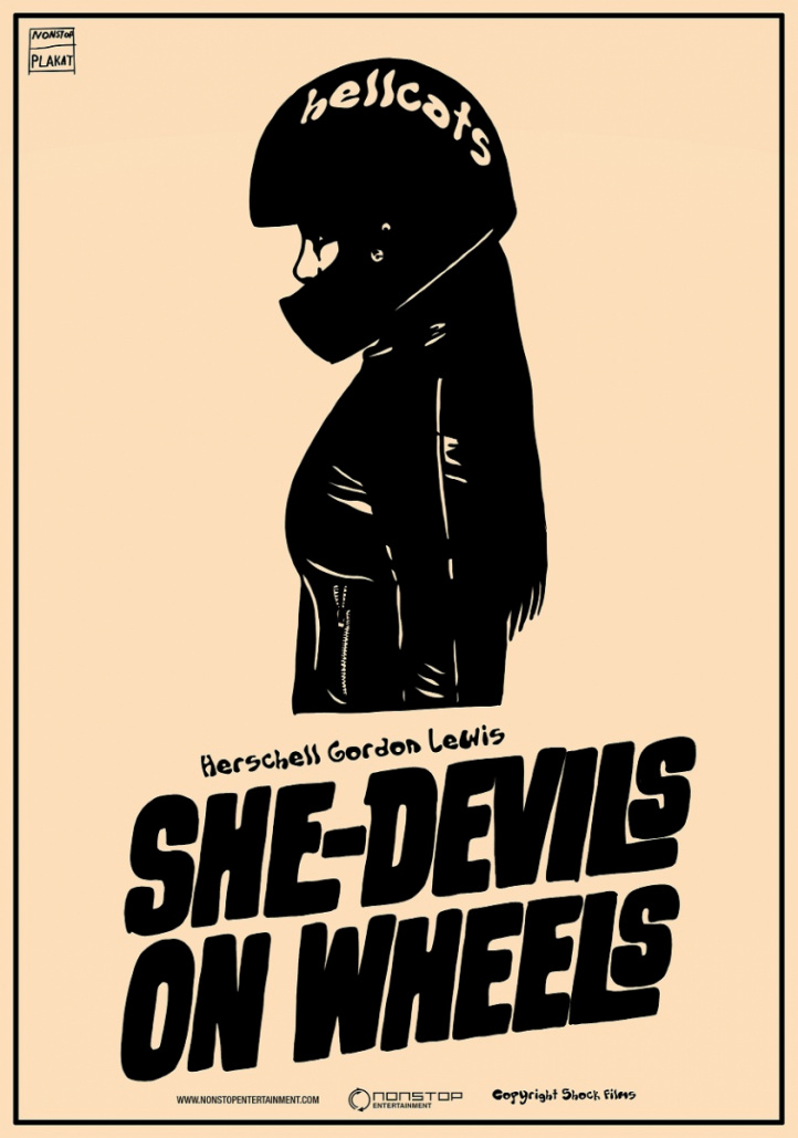 She-Devils On Wheels I i gruppen Konstgalleri / Film & musik / Filmaffischer från Timeless hos NOA Gallery (200400_ NSP026)